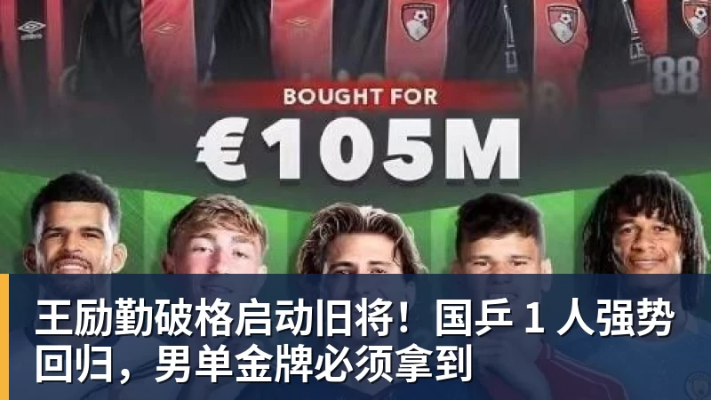 王励勤破格启动旧将！国乒 1 人强势回归，男单金牌必须拿到